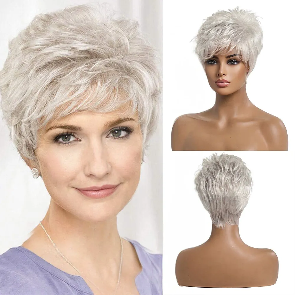 Silver Pixie Wig