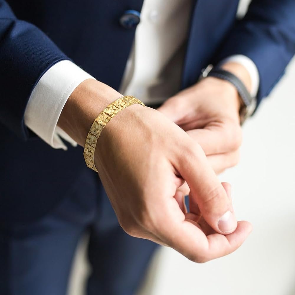 Textured Gold Bracelet