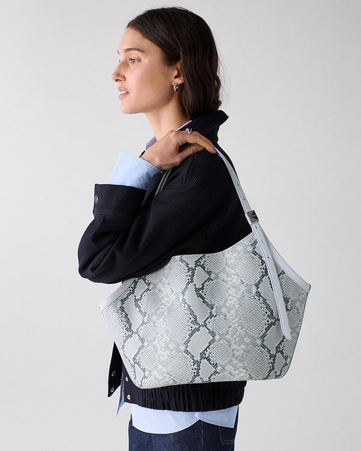 Snake Print Hobo Bag