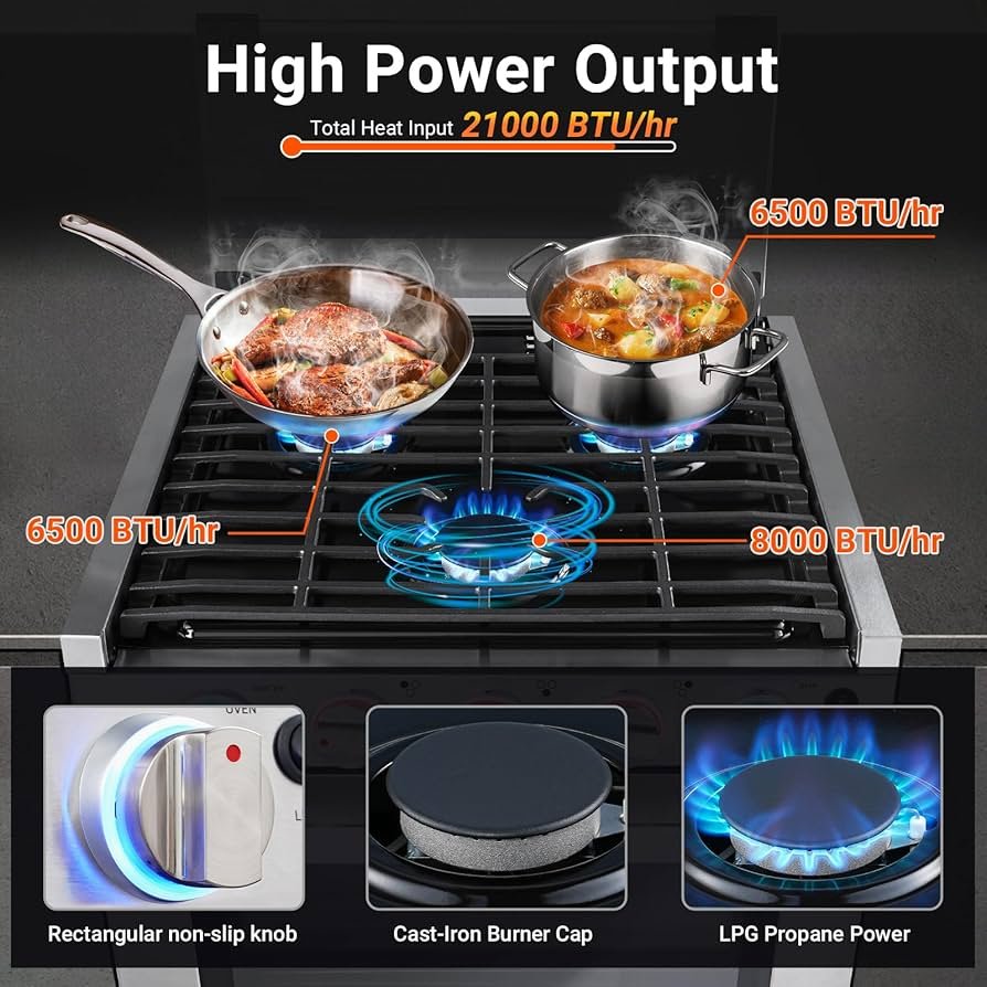 Tomichef Gas Range with Oven